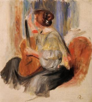 Pierre Auguste Renoir : Woman with Guitar